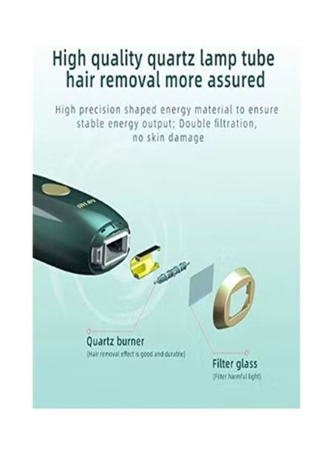 MLAY - Ipl Hair Removal T11 Portable Permanent Home Used Beauty Equipment Green - Image 1
