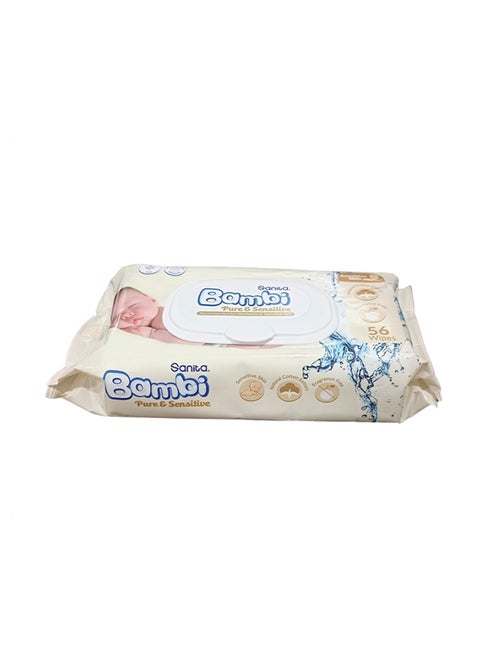Pure And Sensitive Baby Wet Wipes 56 Count