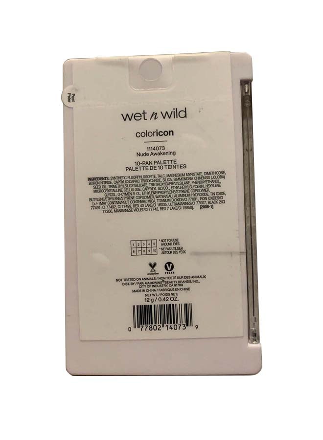 Wet N Wild 10-Pan Shadow Palette Nude Awakening  - Image 2