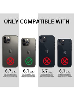 Rock Pow Privacy Matte Tempered Glass Compatible with iPhone 14 Pro Anti-Glare Anti-Spy Screen Protector Film Suit for iPhone 14 Pro 6.1 inch Full Coverage Anti-Peeping 9H Hardness Clear  - Image 2