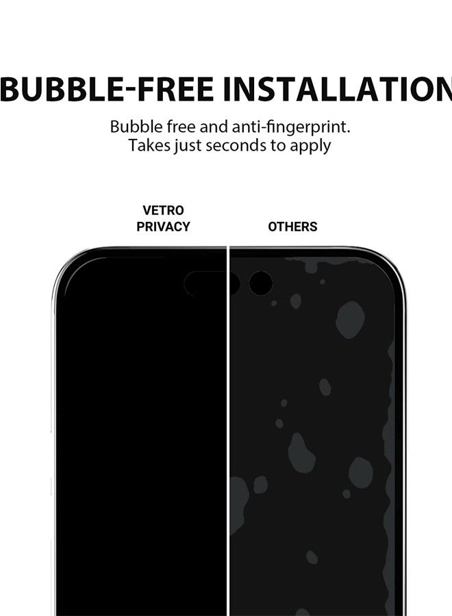 زجاج مقوى غير لامع للخصوصية متوافق مع iPhone 14 Pro Max مضاد للوهج ومضاد للتجسس، بدلة فيلم لهاتف iPhone 14 Pro Max 6.7 بوصة تغطية كاملة مضادة للوهج وصلابة 9H شفافة شفاف