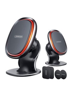 JOYROOM Magnetic Mount Phone Car Holder 6 Super Strong Magnets Dashboard Universal 360° Rotation Fit For All Android Mobiles iPhone Samsung Etc Black  - Image 2