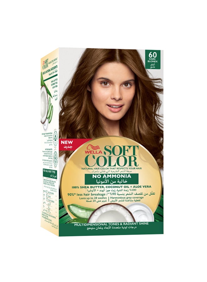 WELLA Soft Color Natural Instincts Hair Color 6/0 Dark Blonde  - Image 1