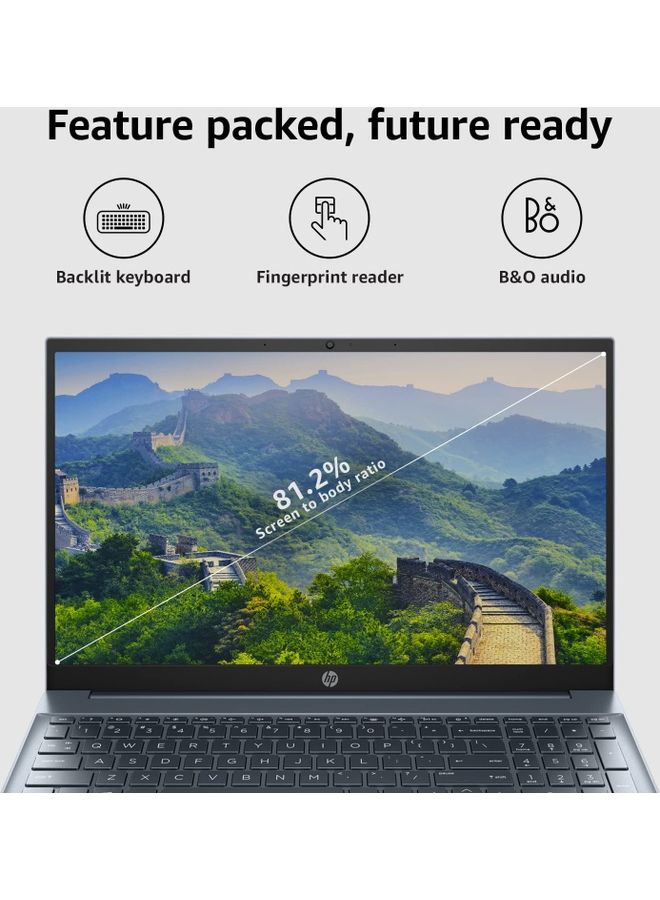 Newest Sleek & Light Weight Pavilion (Upgraded Version) Laptop With 15.6-Inch Display, Core i7- Processor/16 GB RAM/12 GB SSD/Intel Iris XE Graphics/Windows 11 English Blue - v1666705344/N53360812A_2
