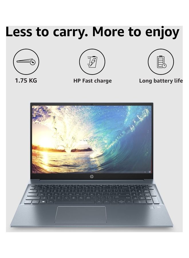 Newest Sleek & Light Weight Pavilion (Upgraded Version) Laptop With 15.6-Inch Display, Core i7- Processor/16 GB RAM/12 GB SSD/Intel Iris XE Graphics/Windows 11 English Blue - v1666705344/N53360812A_5