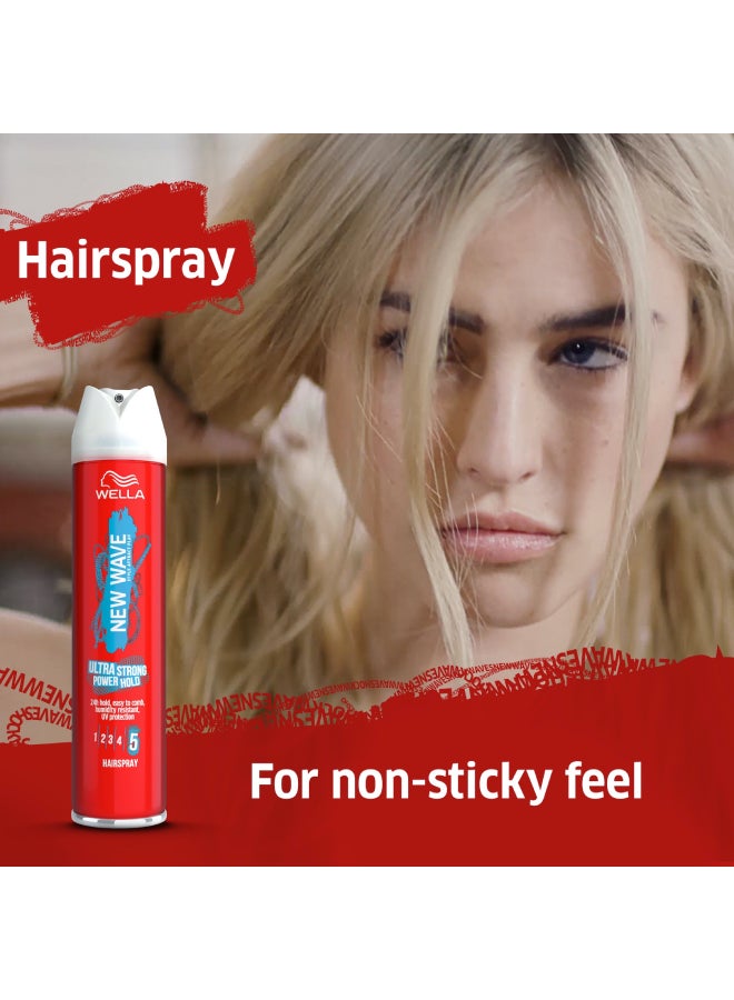 New wave New Wave Ultra Strong Power Hold Hairspray 250ml  - Image 3