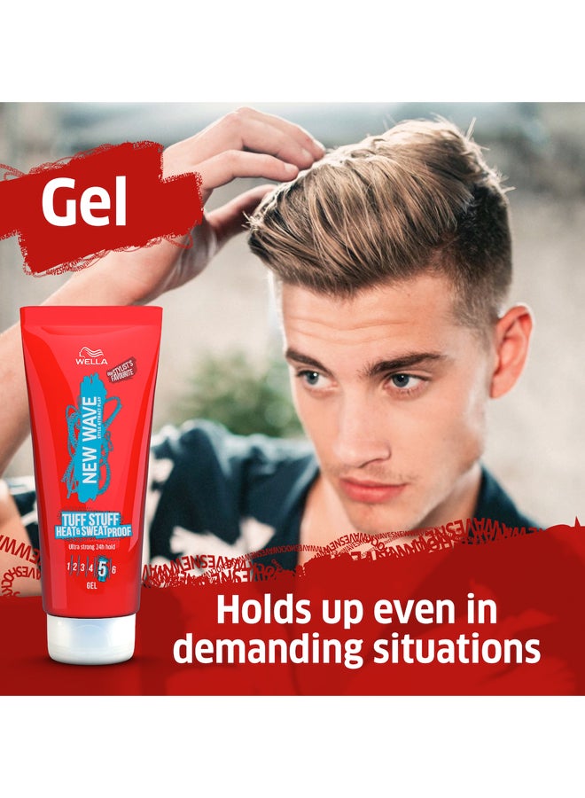 WELLA - New Wave Tuff Stuff Heat & Sweat Proof Gel Clear 200ml - Image 1