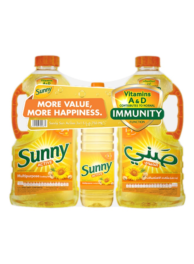 Sunny Sun Active Blended Oil 2x1.5+750ml  - Image 1