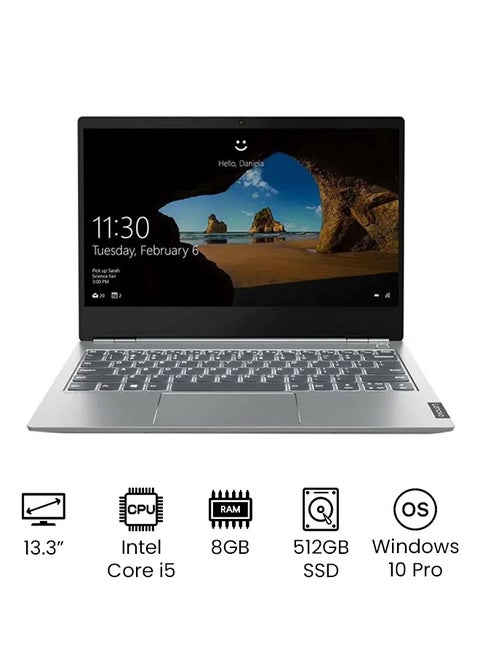 ThinkBook TB 13s Laptop With 13.3-Inch Display, Core i5 Processer/10th Gen/Windows 10 Pro/8GB RAM/512GB SSD/Integrated Graphics Mineral Grey English Mineral Grey