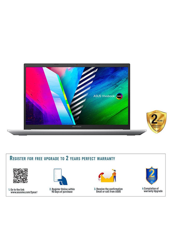Vivobook Pro 15 OLED K3500PH-OLED005T Laptop With 15.6-Inch OLED Full HD Display, 11th Gen Core i5 Processor/CPU 3.1 GHz/8GB RAM/512GB SSD/4GB NVIDIA GeForce GTX 1650 Max Q/Window 10/International Version English/Arabic Cool Silver