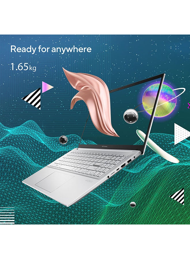 Vivobook Pro 15 OLED K3500PH-OLED005T Laptop With 15.6-Inch OLED Full HD Display, 11th Gen Core i5 Processor/CPU 3.1 GHz/8GB RAM/512GB SSD/4GB NVIDIA GeForce GTX 1650 Max Q/Window 10/International Version English/Arabic Cool Silver