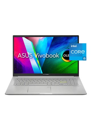 Vivobook 15 OLED K513EQ-OLED105T, Slim Laptop, I5-1135G7 8GB 512GB PCIE G3 SSD, NV MX350, WIN10 HOME, 15.6 inch FHD 1920X1080 16:9 OLED, HD Webcam, FingerPrint, /International Version English/Arabic Spangle Silver - v1666712029/N51284941A_1