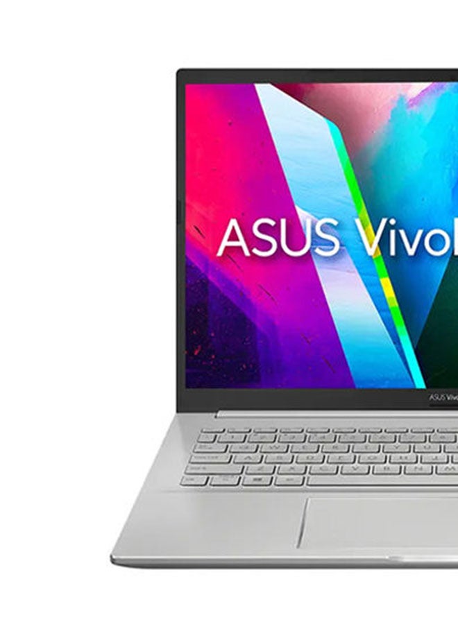 Vivobook 15 OLED K513EQ-OLED105T, Slim Laptop, I5-1135G7 8GB 512GB PCIE G3 SSD, NV MX350, WIN10 HOME, 15.6 inch FHD 1920X1080 16:9 OLED, HD Webcam, FingerPrint, /International Version English/Arabic Spangle Silver