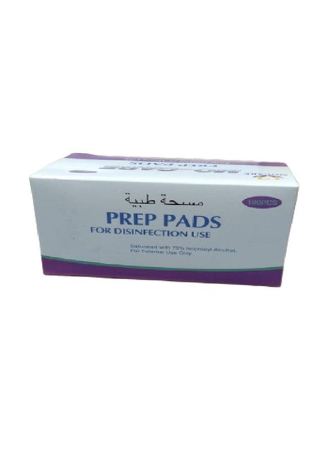 100-Piece Disposable Alcohol Sterilized Cotton Pad Set - Image 1