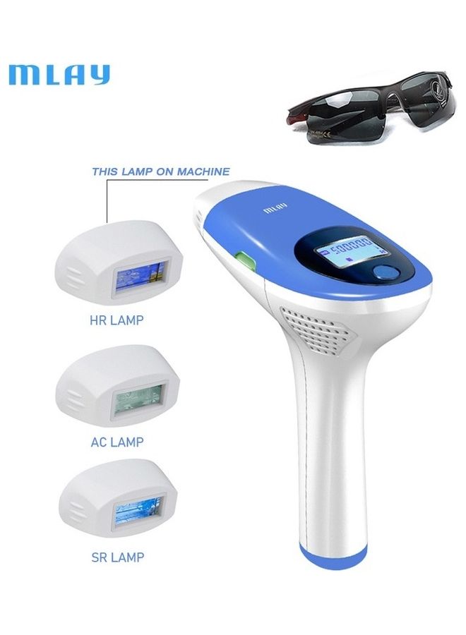 MLAY IPL Device For Hair Removal Skin Rejuvenation Acne Clearance Blue - Image 1