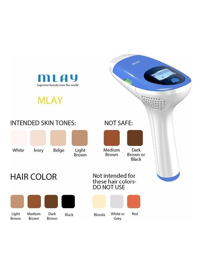 MLAY IPL Device For Hair Removal Skin Rejuvenation Acne Clearance Blue - Image 3