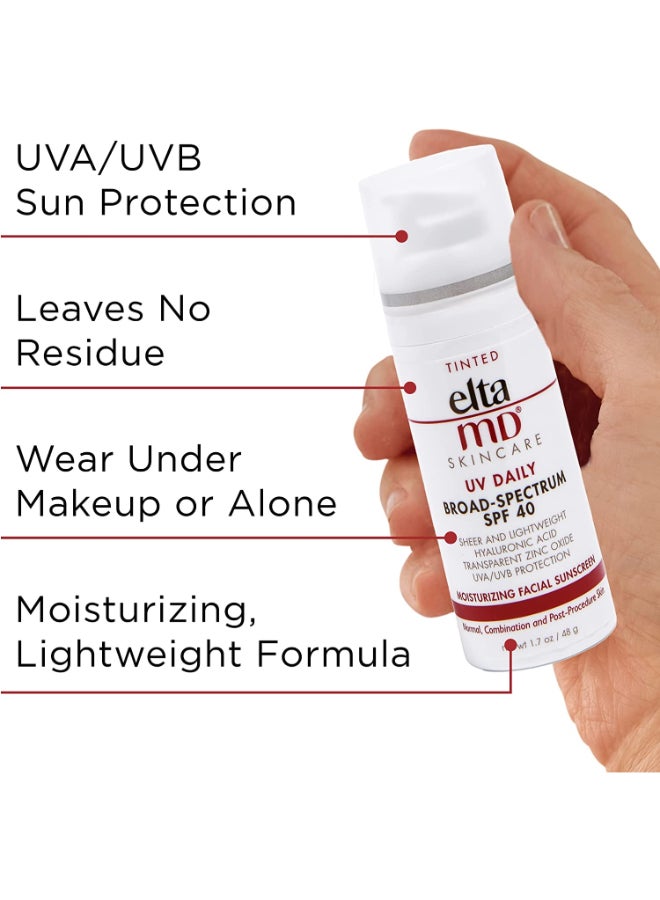 Elta MD - UV Daily Facial Sunscreen Broad-Spectrum SPF 40, Tinted 48grams - Image 1