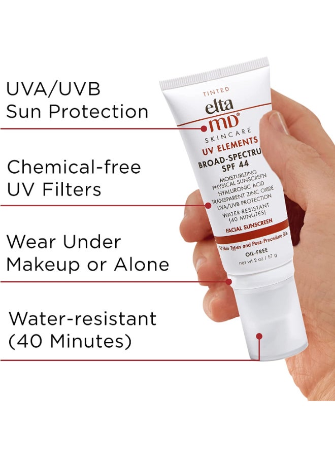 UV Elements Moisturizing Physical Tinted Facial Sunscreen SPF44 57grams