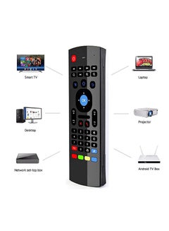 ستارسات ماوس هوائي ولوحة مفاتيح لاسلكية طراز R100 أسود  - Image 2
