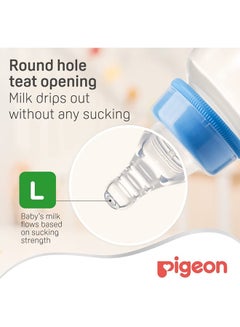 pigeon Pack of 2 Silicone Material Peristaltic Nipple, 7+ Month – Clear  - Image 2