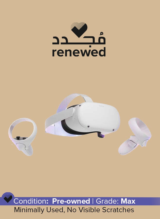 Meta Renewed -Quest 2 Advanced All-In-One VR Headset White - Image 1