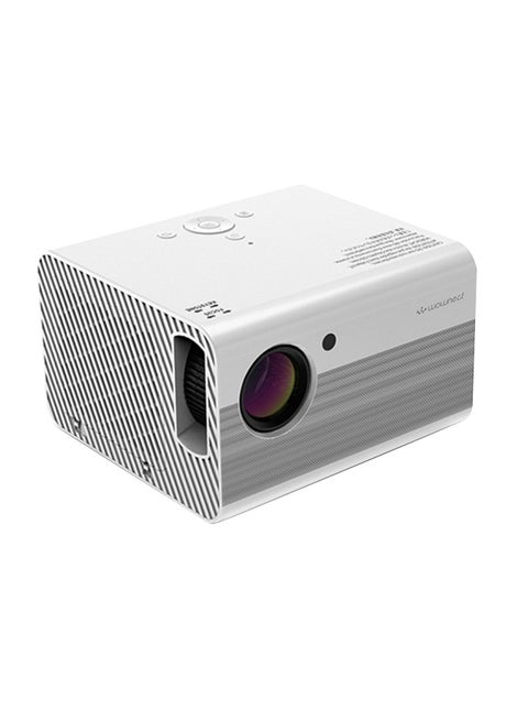 Android Full Hd 200 ansi Lumens/Screen Size Upto 200 Inch For Small/Big Room Native Res 1080P Download Apps Bluetooth Wifi Home Theater Gaming Projector Compatible With Hdmi,Usb,Av - White PROJ-WO-55-W White