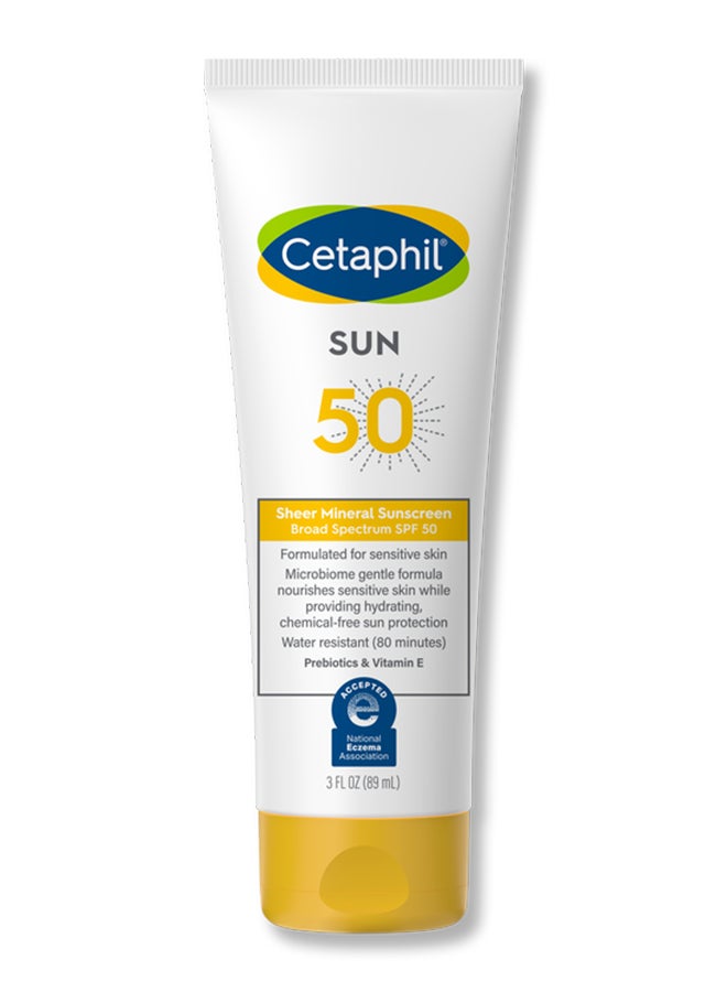 Cetaphil - Sheer Mineral Sunscreen SPF 50 89ml - Image 1