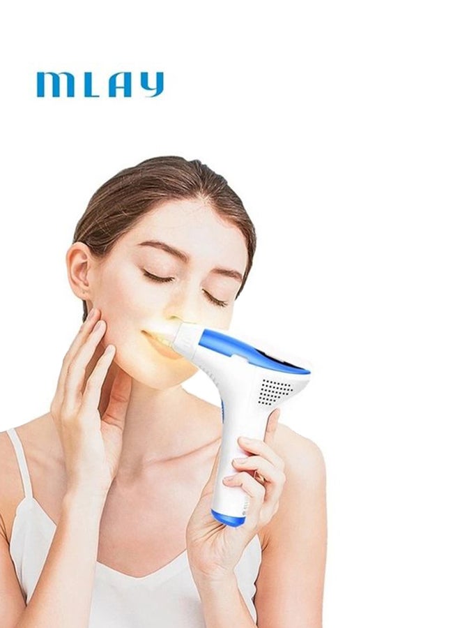 ملاي جهاز إزالة الشعر عن طريق الليزر بتقنية IPL مع عدسة إزالة الشعر لمنطقة البكيني أزرق - Image 2