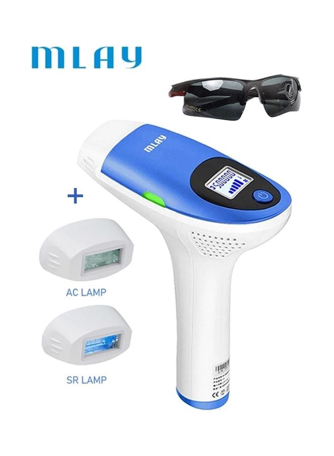 جهاز إزالة الشعر المنزلي 3 في 1 أزرق