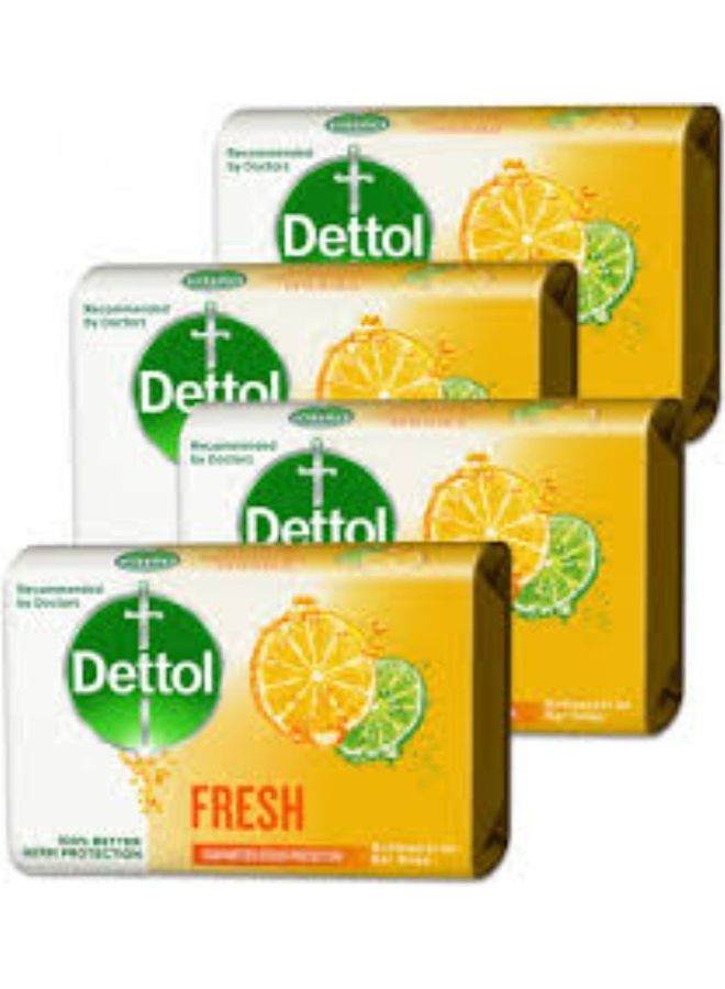 ديتول مجموعة قوالب صابون منعشة مضادة للبكتيريا مكونة من 4 قطع 120جرام - Image 2