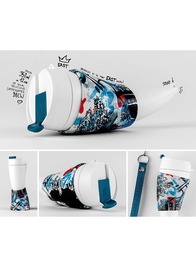 Goat Story Goat Coffee Mug for Specialty Coffee 12 Oz Blue - Image 1