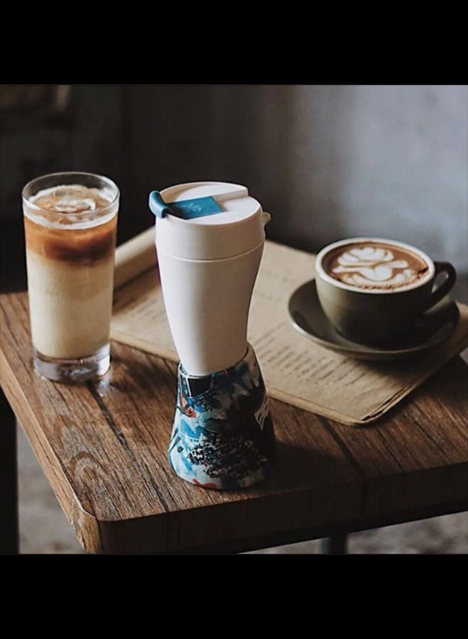 Goat Story Goat Coffee Mug for Specialty Coffee 12 Oz Blue - Image 3