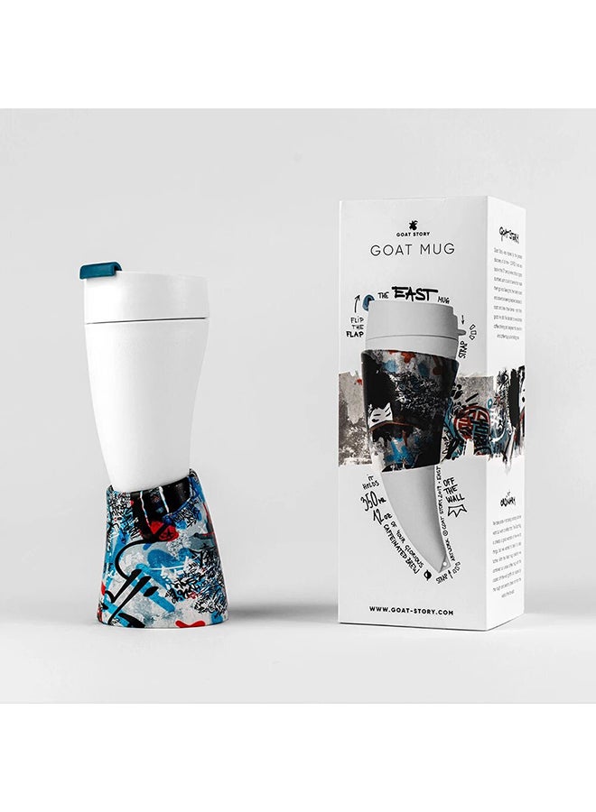 Goat Story Goat Coffee Mug for Specialty Coffee 12 Oz Blue - Image 4