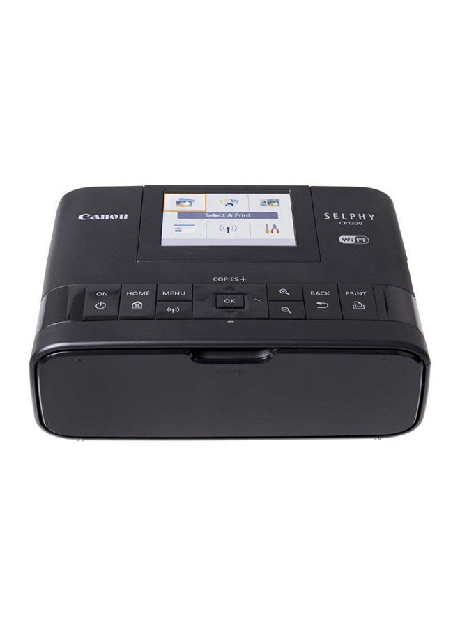 Canon - Selphy CP1300 Compact Photo Printer With AirPrint And Mopria Device,CP1300WP Black - Image 1
