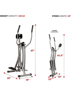 Fitness World Air Walk Trainer Glider 61.5x19x15inch 61.5x19x15inch  - Image 3