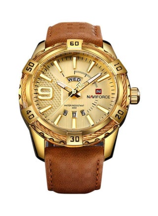Men's Water Resistant Analog Watch 1J2785BR-1 - 44 mm - Brown - v1666793265/N24951010A_1