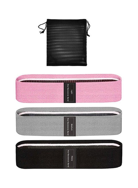 3-Piece Exercise Resistance Loop Bands Set 25x2x13cm 25x2x13cm