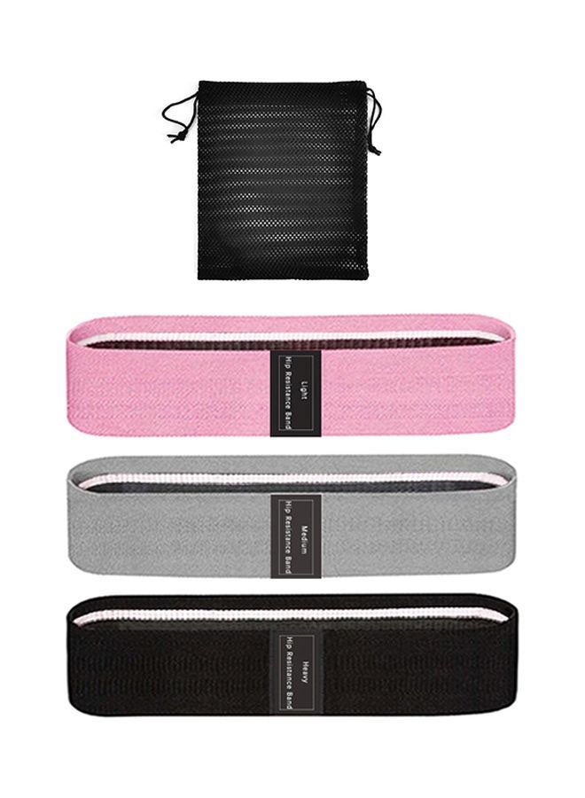 Generic - 3-Piece Exercise Resistance Loop Bands Set 25x2x13cm 25x2x13cm - Image 1