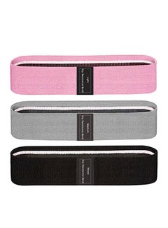 Generic 3-Piece Exercise Resistance Loop Bands Set 25x2x13cm 25x2x13cm  - Image 5