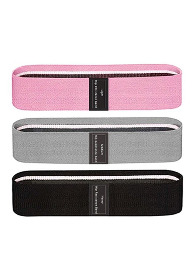 Generic - 3-Piece Exercise Resistance Loop Bands Set 25x2x13cm 25x2x13cm - Image 1