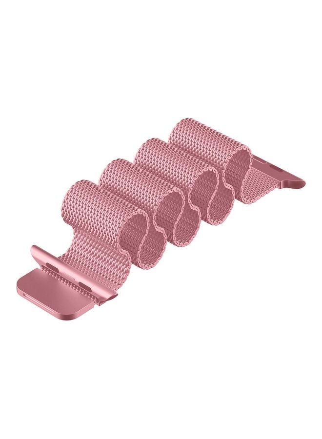 MARGOUN - Apple Watch Band 38mm/40mm/41mm Stainless Steel Milanese Loop Mesh Band Magnetic Strap For iWatch Series 8/7/6/SE/5/4/3/2/1 Light Pink - Image 1