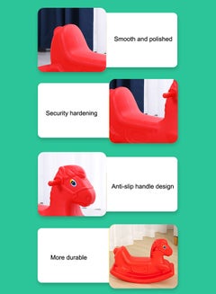 XIANGYU Indoor Rocking Horse Plastic Toy For Kids 68x27x47cm  - Image 5