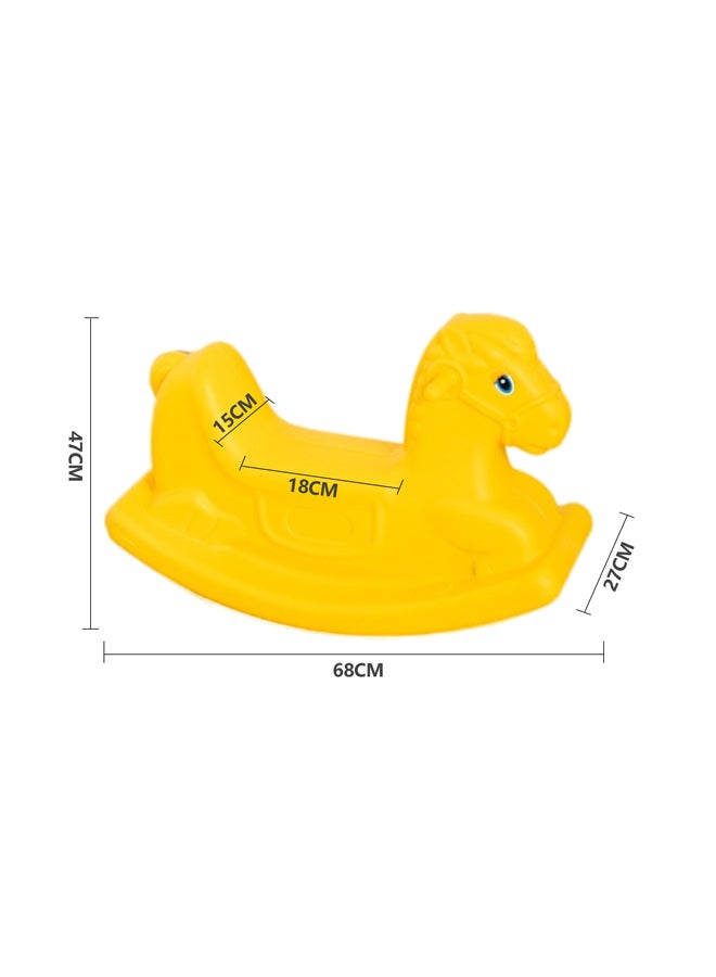 XIANGYU Home Indoor Color Multifunctional Toys Kids Walker Baby Plastic Rocking Horse 68x27x47cm - Image 2