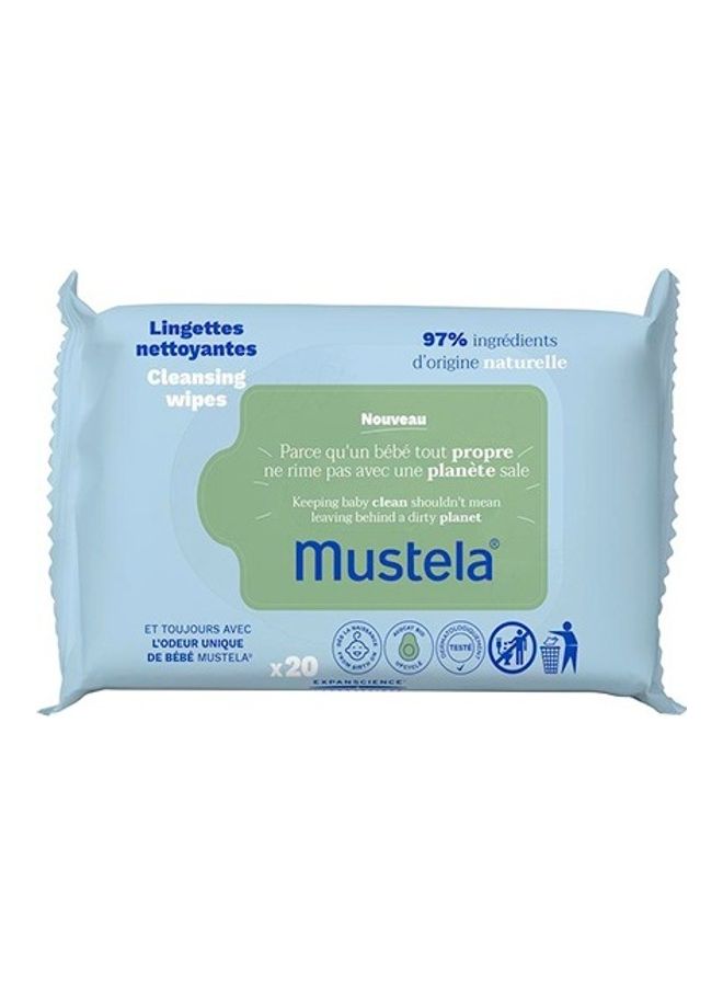 Mustela Cleansing Wipes x 20 - Image 1