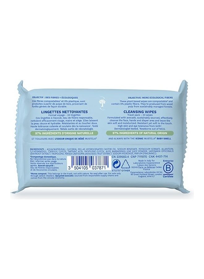 Mustela Cleansing Wipes x 20 - Image 2
