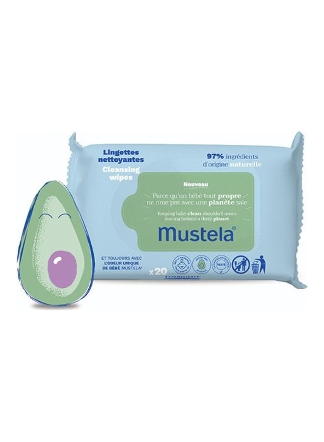 Mustela Cleansing Wipes x 20 - Image 3