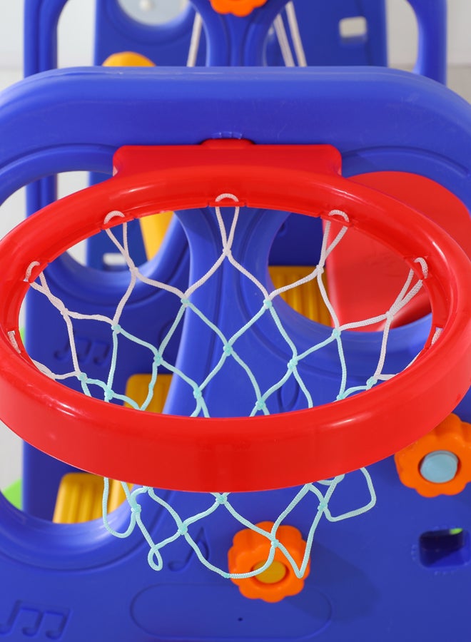 Rainbowtoy - 3-In-1 Swing And Slide With Basketball Set 180x162x126cm - Image 1