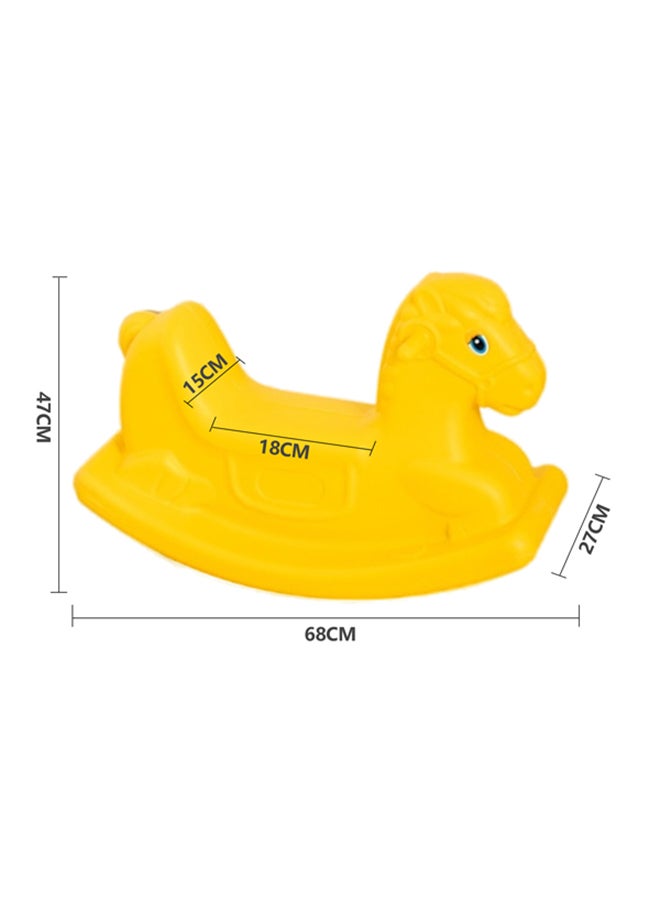 Safety Rocker Chair Plastic Rocking Horse For Kids 68x27x47cm - Image 2