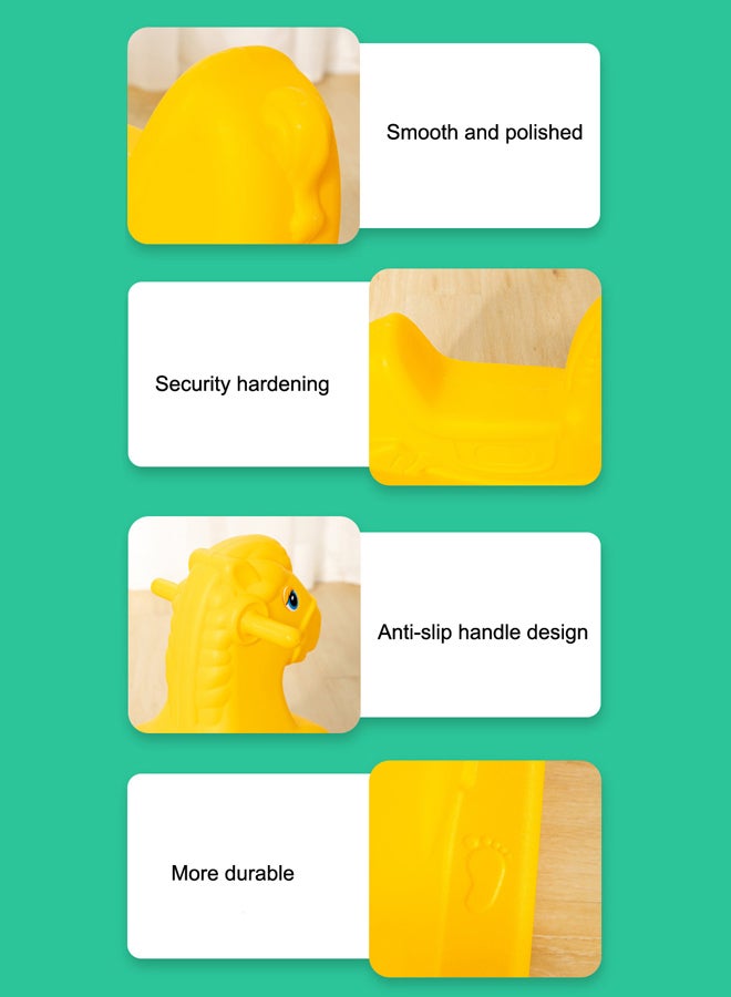 Safety Rocker Chair Plastic Rocking Horse For Kids 68x27x47cm - Image 3