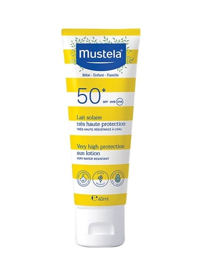Mustela Very High Protection Sun Lotion SPF 50+ 40ml  - Image 1